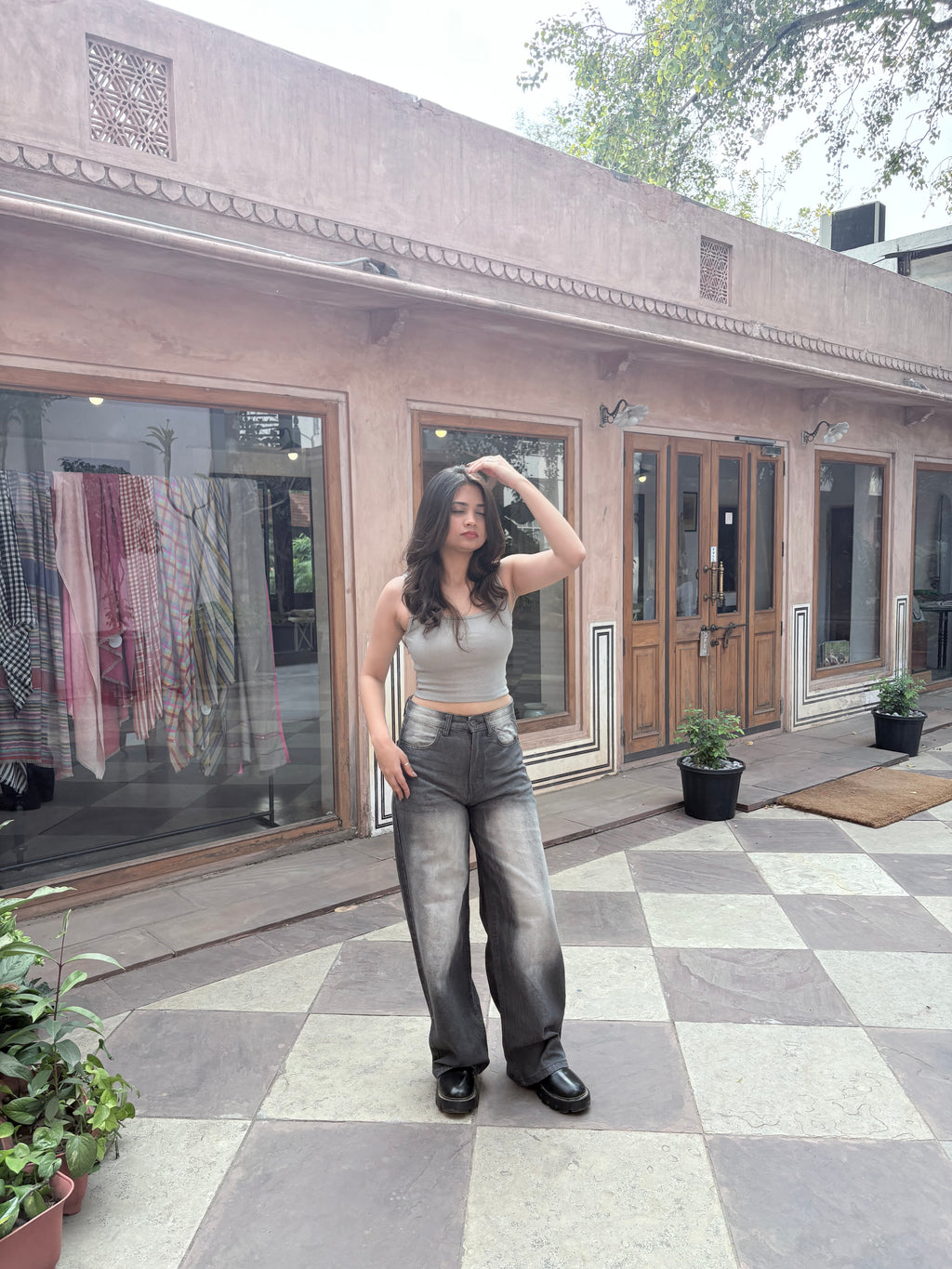Tinted grey denims