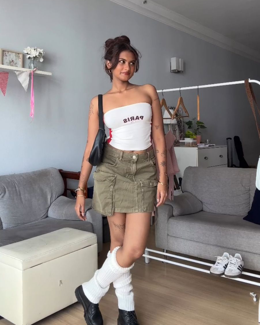 Green Cargo skirt