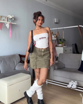 Green Cargo skirt