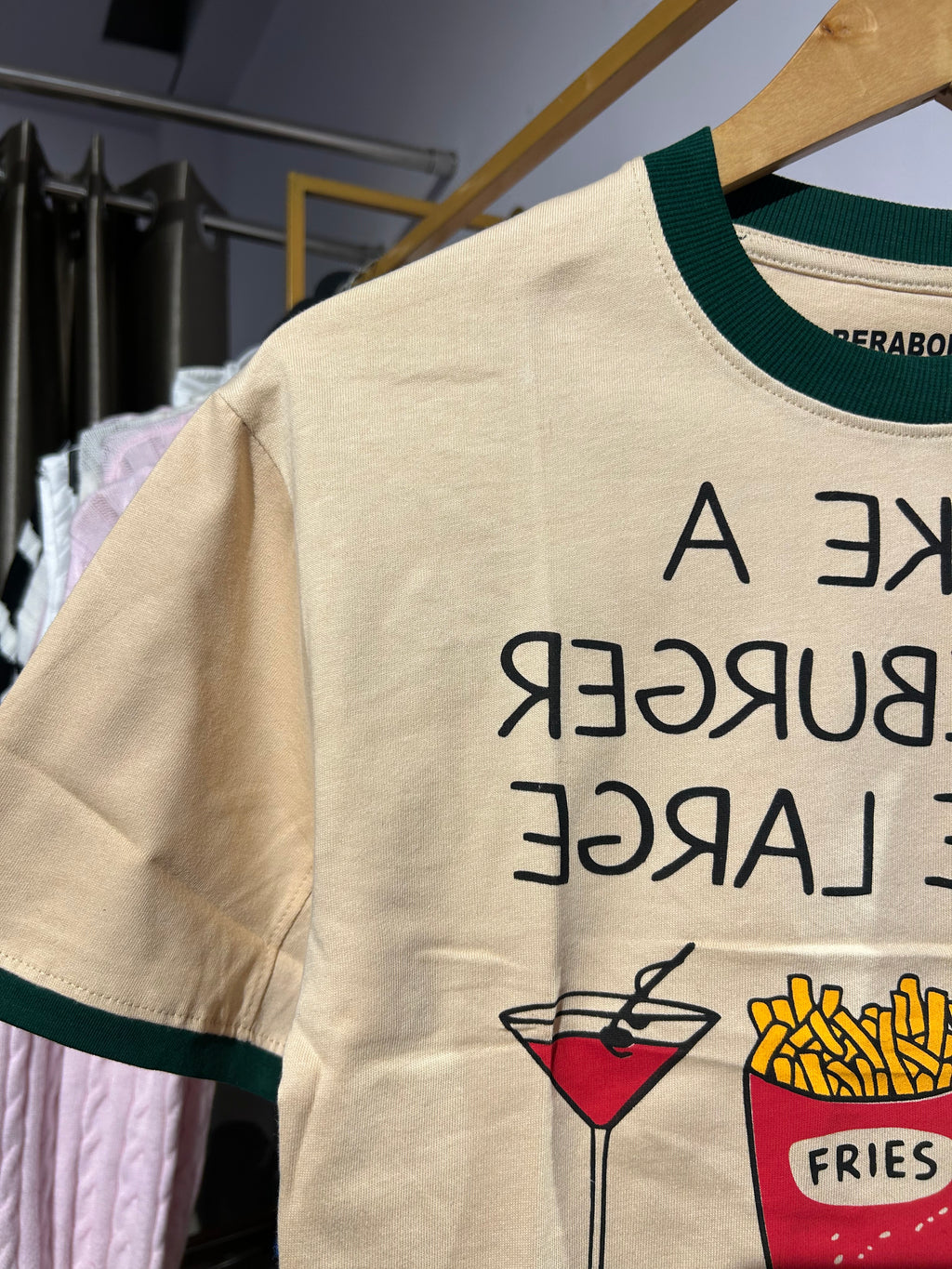 Burger baby tee