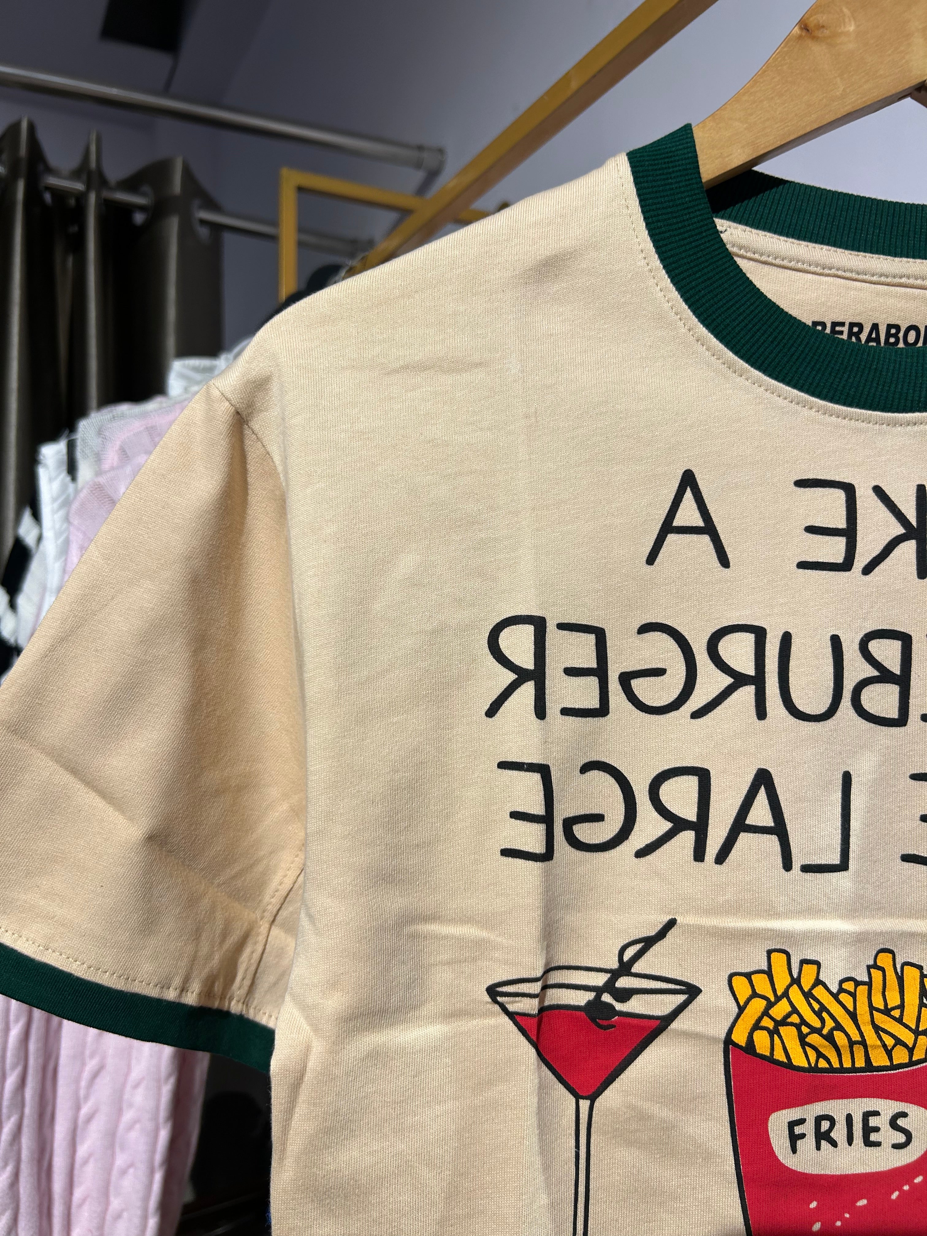Burger baby tee