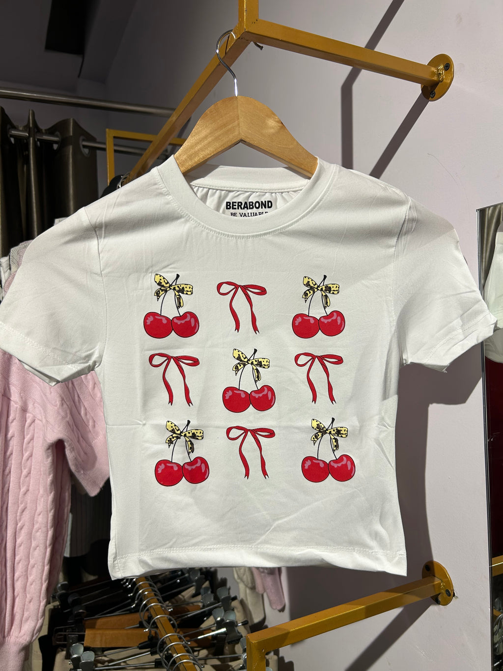 Cherry baby tee