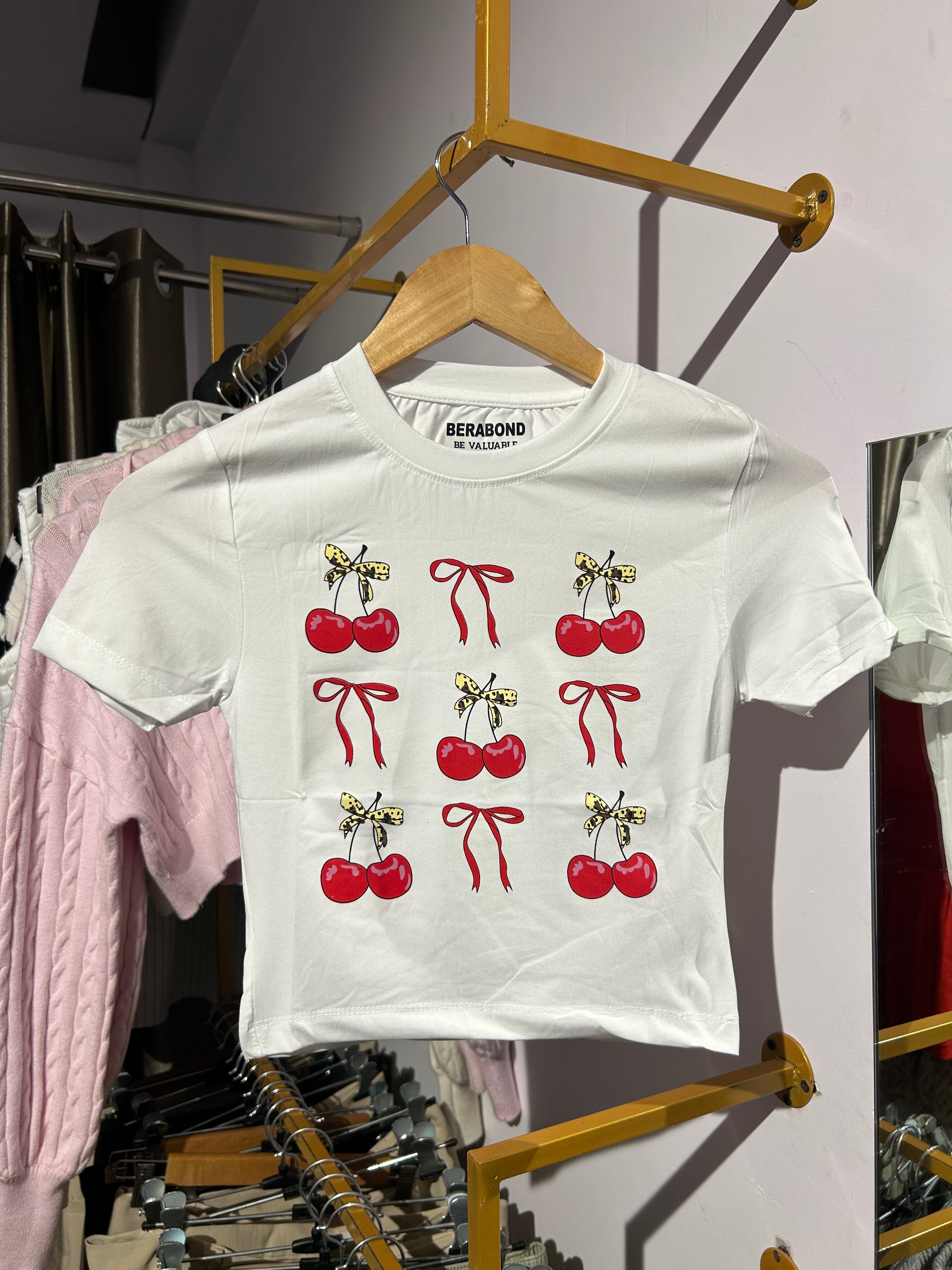 Cherry baby tee