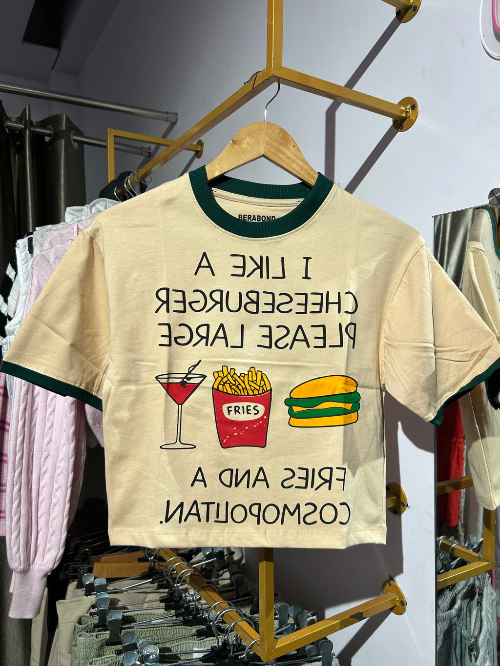 Burger baby tee