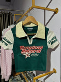 Tropical racer polo tee